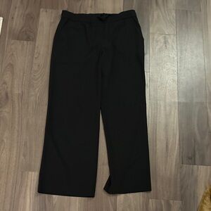 LOFT wide leg pull on black pant- Size M